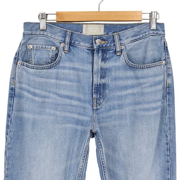 Everlane Women's Straight Leg Jeans - Light Blue - Picture 5 of 9